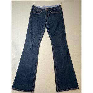 Gap 1969 Curvy Fit Jeans Women's 29/8L Dark Wash Bootcut Lo Rise Stretch Y2K